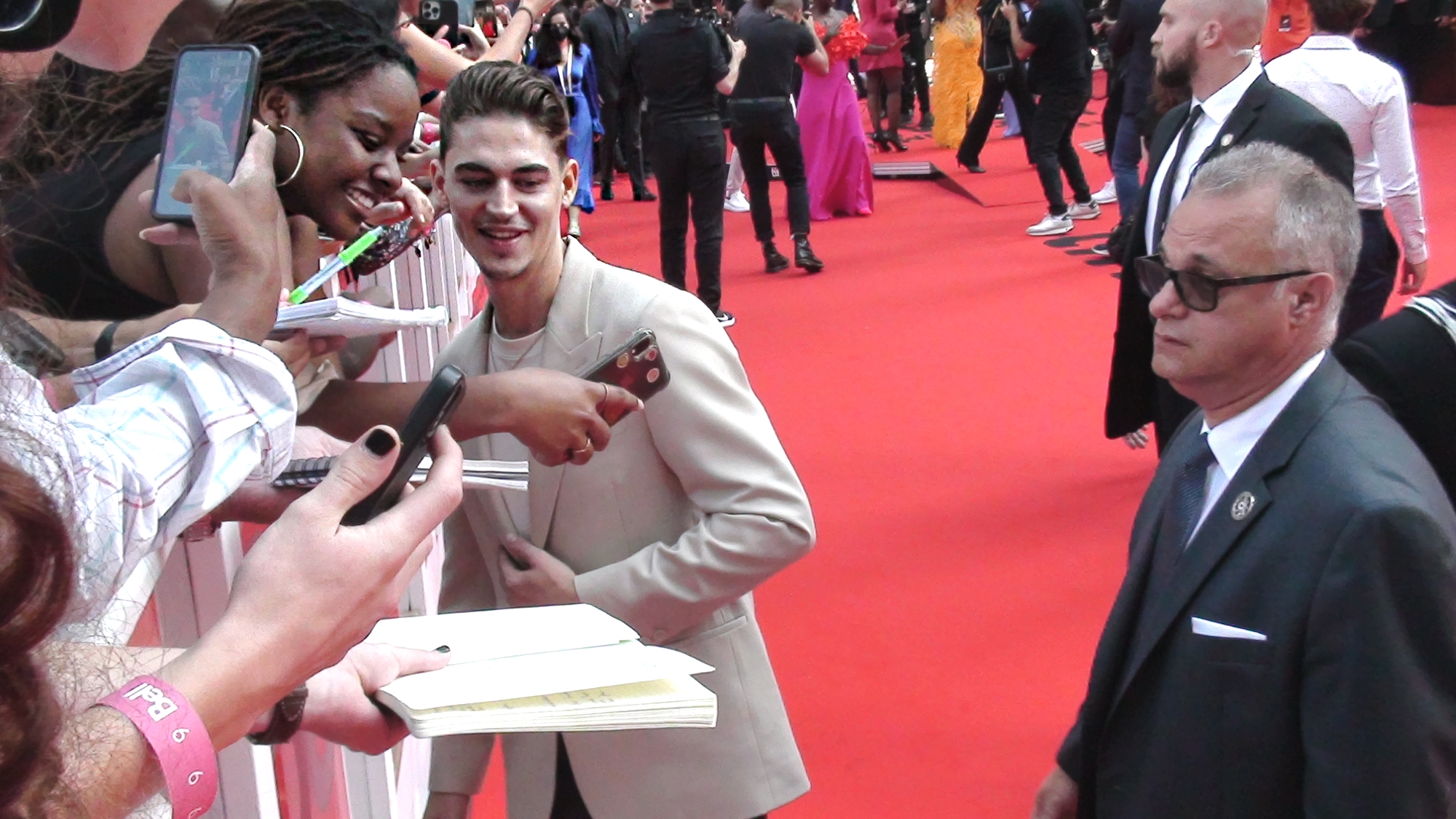 Hero Fiennes Tiffin at TIFF for The Woman King